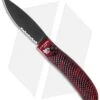 Piranha Toxin Automatic Knife Red (3.75" Black Serr) 1 Piranha Toxin Automatic Knife Red (3.75" Black Serr) -Knife Sale Shop piranha toxin red tactical ser cm
