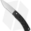Piranha X Automatic Knife Black (3.3" Mirror Serr) -Knife Sale Shop piranha x black mirror serrated