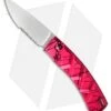 Piranha X Automatic Knife Pink (3.3" Mirror Serr) -Knife Sale Shop piranha x mirror pink serrated