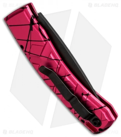 Piranha X Automatic Knife Pink Tactical (3.3" Black) 4 Piranha X Automatic Knife Pink Tactical (3.3" Black) - Image 2