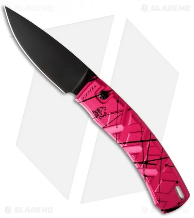 Piranha X Automatic Knife Pink Tactical (3.3" Black) 3 Piranha X Automatic Knife Pink Tactical (3.3" Black)