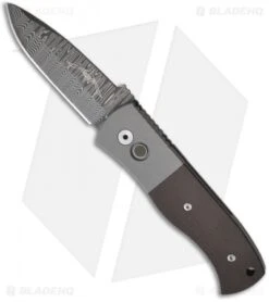 Emerson Pro-Tech Steel Custom CQC-7A Automatic Knife W/ Micarta (Damascus)