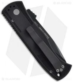 Emerson Pro-Tech CQC7-A Spear Point Auto Knife W/ Knurl (3.25" Black Serr) -Knife Sale Shop protech emerson e7a7 back