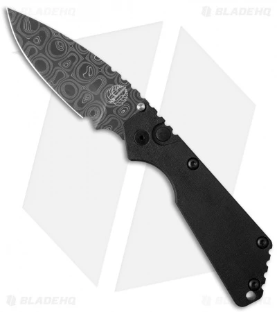 Strider + Pro-Tech SnG Automatic Knife Double Black Micarta (3.5" Damascus) 3 Strider + Pro-Tech SnG Automatic Knife Double Black Micarta (3.5" Damascus)