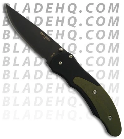 Pro-Tech Defiance D/A Automatic Knife Green G-10 (Black PLN) 1806 3 Pro-Tech Defiance D/A Automatic Knife Green G-10 (Black PLN) 1806