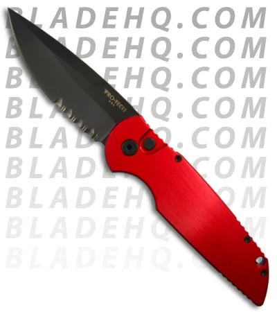 Pro-Tech Red Tactical Response TR-3 RS2 Solid Handle (Black SER) 3 Pro-Tech Red Tactical Response TR-3 RS2 Solid Handle (Black SER)