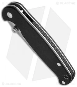 Real Steel Knives H6 Liner Lock Knife Black G-10 (3.75" Stonewash) -Knife Sale Shop real steel h6 blue sheep 7762 bottom cm