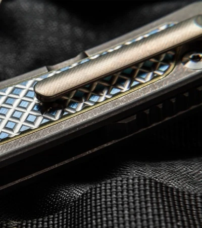 Reate Knives Wave Frame Lock Knife Titanium (3.375" Stonewash) 6 Reate Knives Wave Frame Lock Knife Titanium (3.375" Stonewash) - Image 4