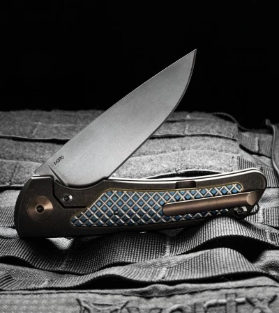 Reate Knives Wave Frame Lock Knife Titanium (3.375" Stonewash) 8 Reate Knives Wave Frame Lock Knife Titanium (3.375" Stonewash) - Image 6