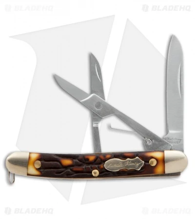 Schrade Uncle Henry Gambler Knife 2.75" Staglon 707UH 3 Schrade Uncle Henry Gambler Knife 2.75" Staglon 707UH