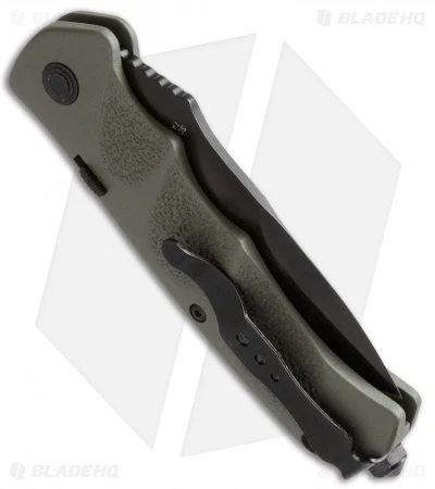 Schrade Extreme Survival Spear Point Automatic Knife Green (3.25" Black) SC60OD 4 Schrade Extreme Survival Spear Point Automatic Knife Green (3.25" Black) SC60OD - Image 2