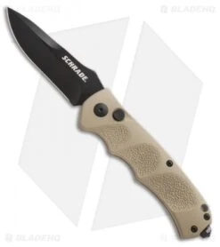 Schrade Extreme Survival Spear Point Automatic Knife Tan (3.25" Black) SC60BR