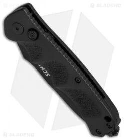 Schrade Extreme Survival Spear Point Automatic Knife (3.25" Black Serr) SC60BS -Knife Sale Shop schrade sc60bs bottom cm