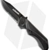Schrade 24/7 MAGIC Spring Assisted Knife Gray/Black (3.25" Black Serr) SCHA8BS -Knife Sale Shop schrade scha8bs jm