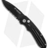 Smith & Wesson Extreme Ops Drop Point Automatic Knife (3.25" Black Serr) SW50BS -Knife Sale Shop smithwesson extreme ops dp black serr BHQ 1776 er