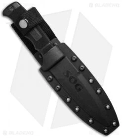 SOG Seal Pup Elite Fixed Knife W/ Kydex Sheath (4.85" TiNi Serr) E37T-K -Knife Sale Shop sog seal pup elite e37t k kydex sheath