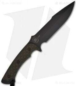 Spartan Blades Horkos Knife Fixed Blade Black Micarta (5.69" Black Plain) SB4 6 Spartan Blades Horkos Knife Fixed Blade Black Micarta (5.69" Black Plain) SB4 -Knife Sale Shop spartan horkos black green sb4bkgrnlbk back