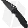 Spyderco Embassy Automatic Knife (3.13" Black Full Serr) C121BKS -Knife Sale Shop spyderco c121bks embassy