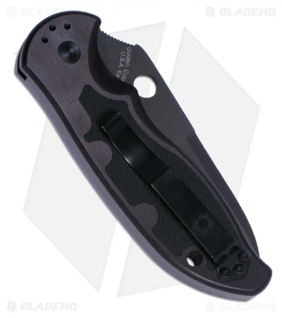 Spyderco Embassy Automatic Knife (3.13" Black) C121BKP 4 Spyderco Embassy Automatic Knife (3.13" Black) C121BKP - Image 2