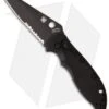 Spyderco Embassy Automatic Knife (3.13" Black Serr) C121BKPS -Knife Sale Shop spyderco embassy c121bkps