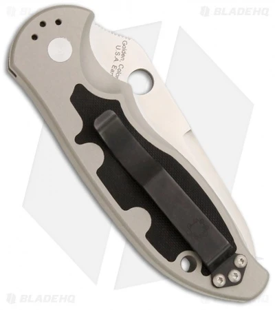 Spyderco Embassy Automatic Knife (3.13" Full Serr) C121S 4 Spyderco Embassy Automatic Knife (3.13" Full Serr) C121S - Image 2