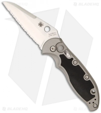 Spyderco Embassy Automatic Knife (3.13" Full Serr) C121S 3 Spyderco Embassy Automatic Knife (3.13" Full Serr) C121S