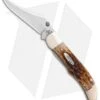 Case Kickstart Mid-Folding Hunter Assisted Knife Jigged Amber Bone (61265AC SS) -Knife Sale Shop ssisted Opener Amber Bone Peach Seed Jig Mid Hunter Clip BHQ 86045 er