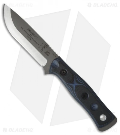 TOPS Knives BOB Fieldcraft Knife Black/Blue G-10 (4.625" Gray) 3 TOPS Knives BOB Fieldcraft Knife Black/Blue G-10 (4.625" Gray)