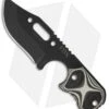TOPS Knives FDX-02 Knife Fixed Blade Black/White G-10 (3" Black Plain)
