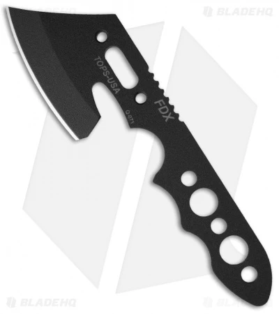 TOPS Knives FDX 7" Mini Axe Fixed Blade (Black) FDX-17 3 TOPS Knives FDX 7" Mini Axe Fixed Blade (Black) FDX-17
