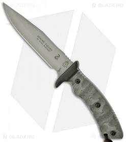 TOPS Knives Apache Falcon Knife Fixed Blade (6.25" Grey Plain) AFAL-01