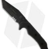 TOPS Knives Sky Marshall Tanto Knife Fixed Blade (4.38" Black Serr) SKY-01
