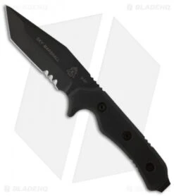 TOPS Knives Sky Marshall Tanto Knife Fixed Blade (4.38" Black Serr) SKY-01
