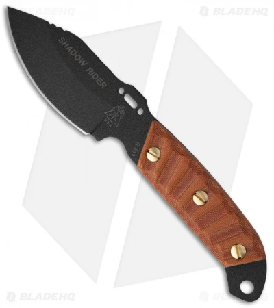 TOPS Knives Shadow Rider Fixed Blade Knife (3.25" Black Plain) SDRD-01 3 TOPS Knives Shadow Rider Fixed Blade Knife (3.25" Black Plain) SDRD-01